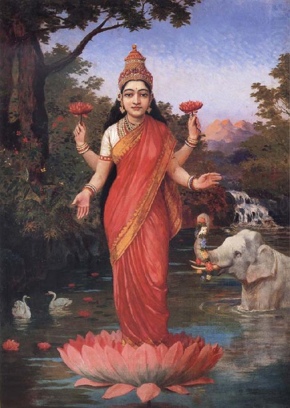 Goddess Lakshmi, Raja Ravi Varma
